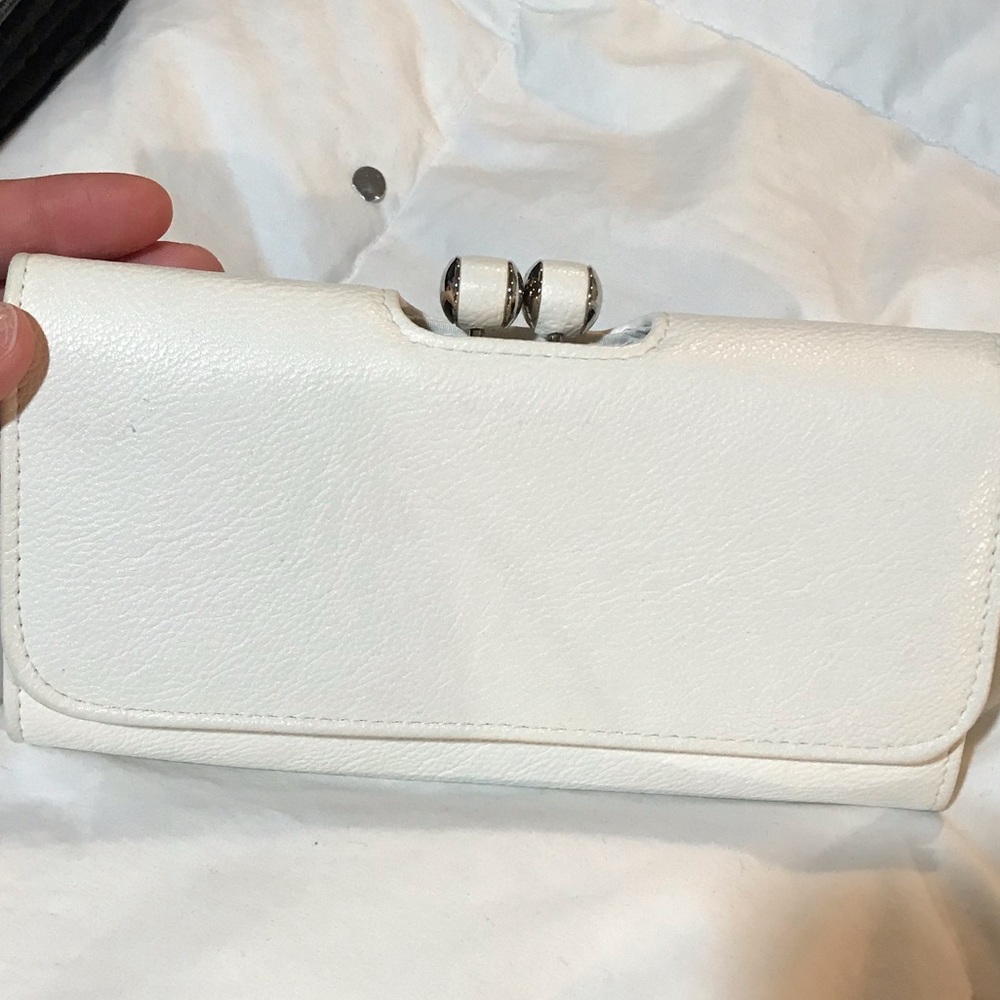 All white wallet